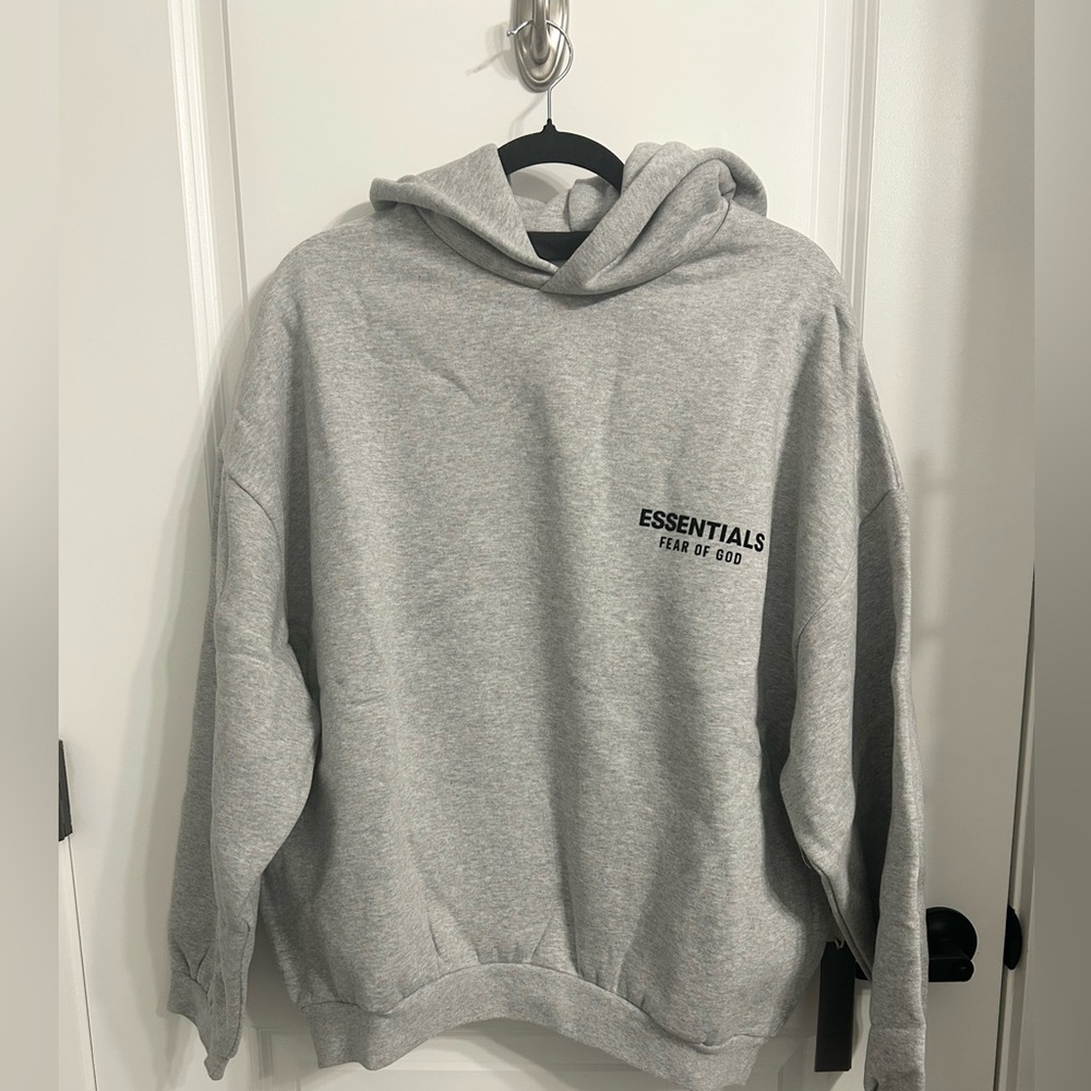 Essentials Fear of God Hoodie - Light Heather Grey